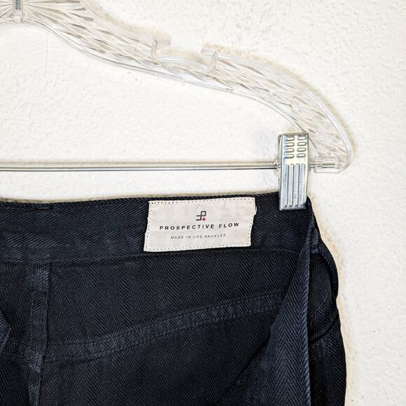 Prospective Flow Men's Black Herringbone Pants size 32 Made in USA - Picture 9 of 11